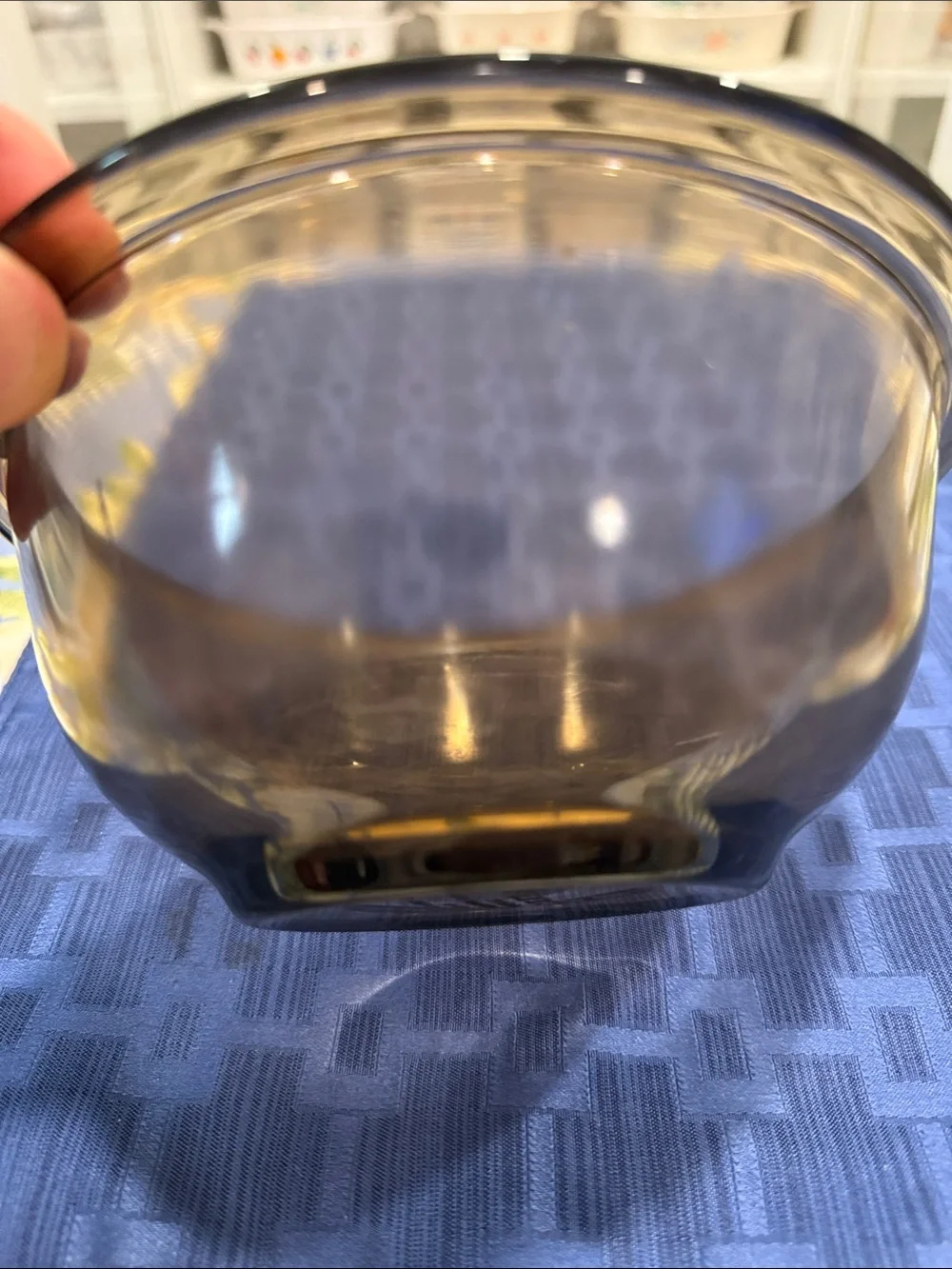 Pyrex Amber Brown Glass Mixing Bowl 1 quart